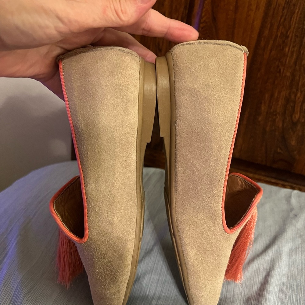Silvia Cobos Tan Leather, Suede Like, Women’s Size 7 Slip On Shoes, new with tag - Picture 6 of 10